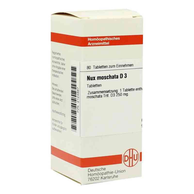 Nux Moschata D 3 Tabletten (80 stk)  – PZN 2124887