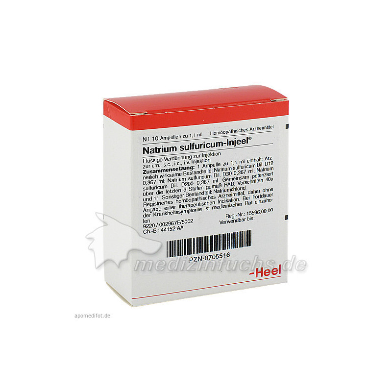 NATRIUM SULF INJ, 10 ST  – PZN 705516