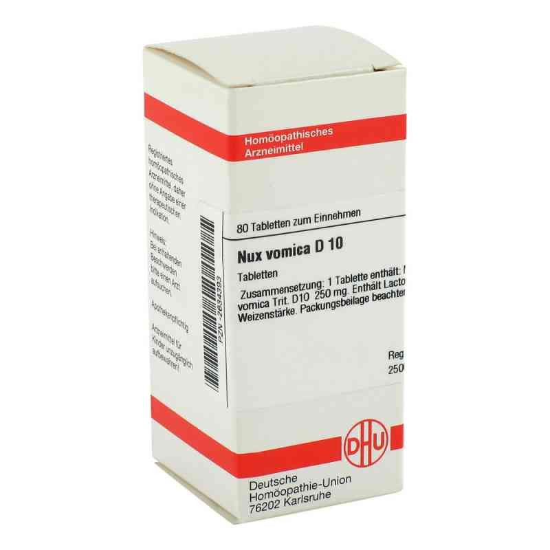 Nux Vomica D 10 Tabletten (80 stk) – PZN 2634393