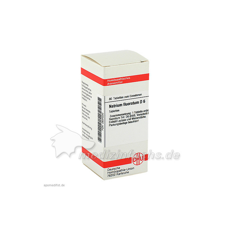 NATRIUM FLUOR D 6, 80 ST – PZN 2634200