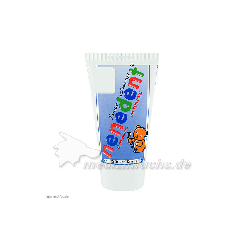 Nenedent Kinderzahncreme ohne Fluorid Standtube, 50 ML – PZN 8771777