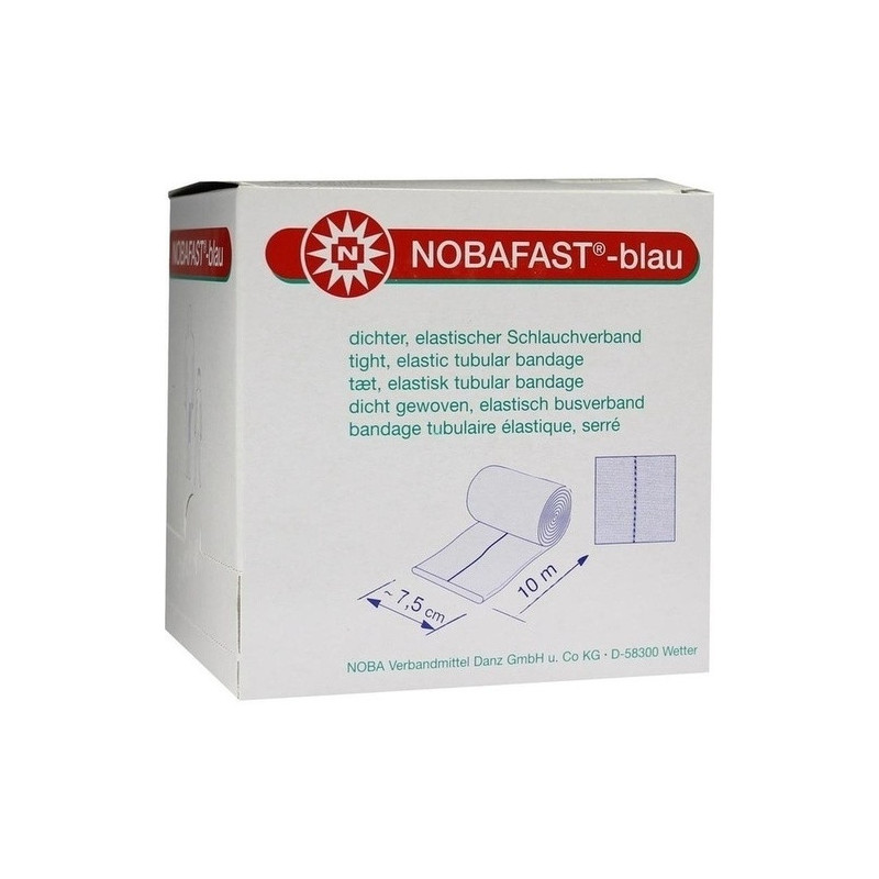 NOBAFAST Schlauchverband 7 cmx10 m blau, 1 ST – PZN 963282