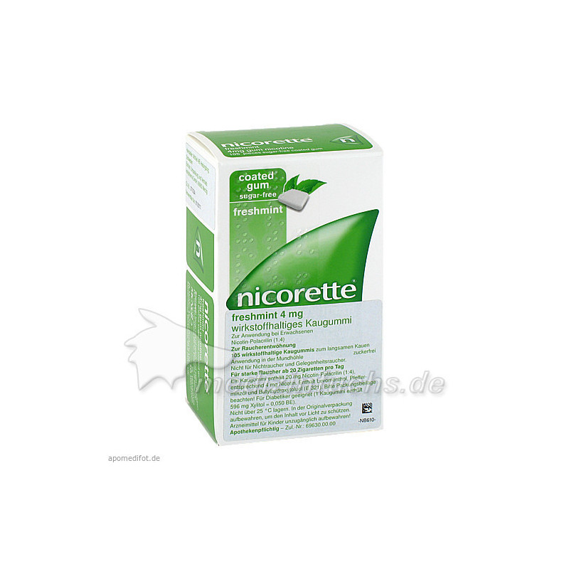 Nicorette 4mg Freshmint, 105 ST – PZN 6680119