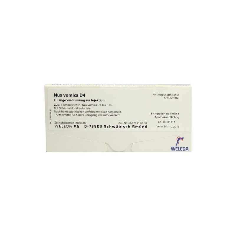 NUX VOMICA D 4, 8X1 ML  – PZN 1624688