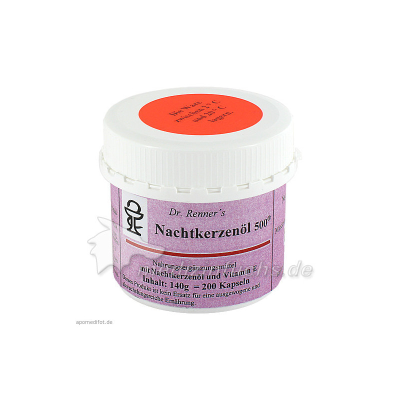 Nachtkerzenöl 500mg Dr Renner, 200 ST – PZN 1421123