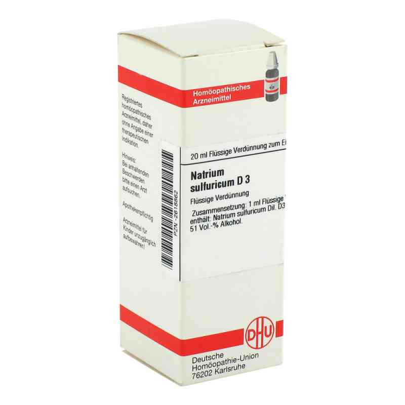 Natrium Sulfuricum D 3 Dilution (20 ml) – PZN 2618862