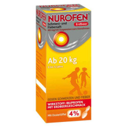Nurofen Schmerz- und Fiebersaft Erdbeer 40mg/ml (150 ml) – PZN 7776488