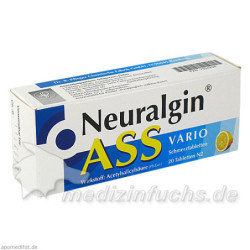 NEURALGIN ASS vario Schmerztabletten, 20 ST – PZN 7534236