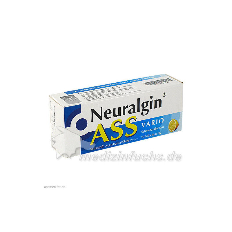 NEURALGIN ASS vario Schmerztabletten, 20 ST – PZN 7534236