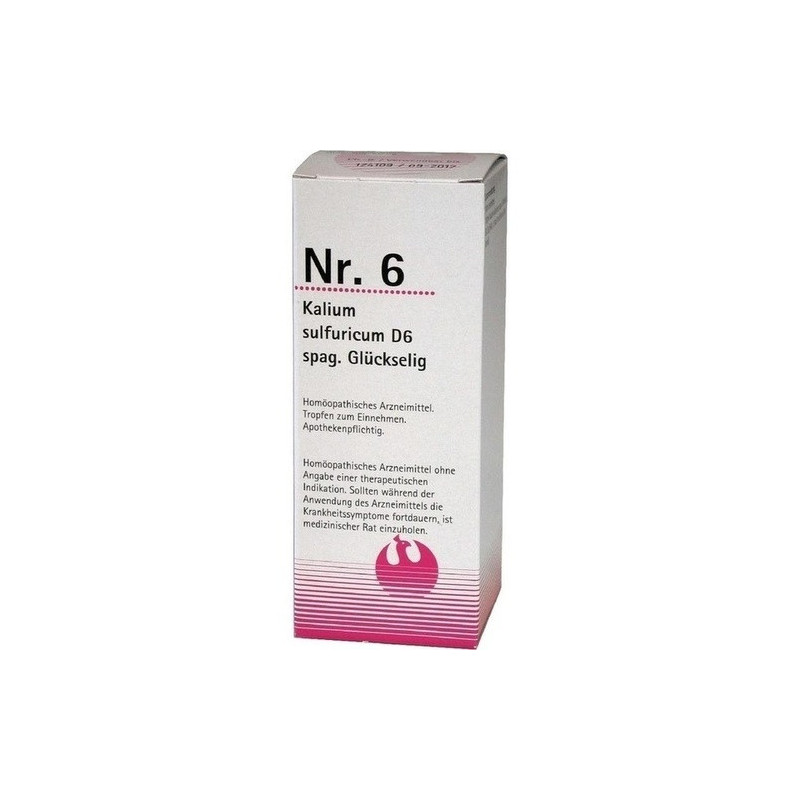Nr. 6 Kalium sulfuricum D6 spag. Glückselig, 100 ML – PZN 454155