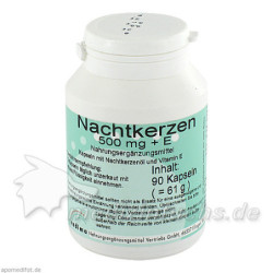 Nachtkerzen 500mg + E, 90 ST – PZN 7245650