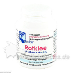 Rotklee Kapseln mit Ca. + D 3, 60 ST – PZN 4381387