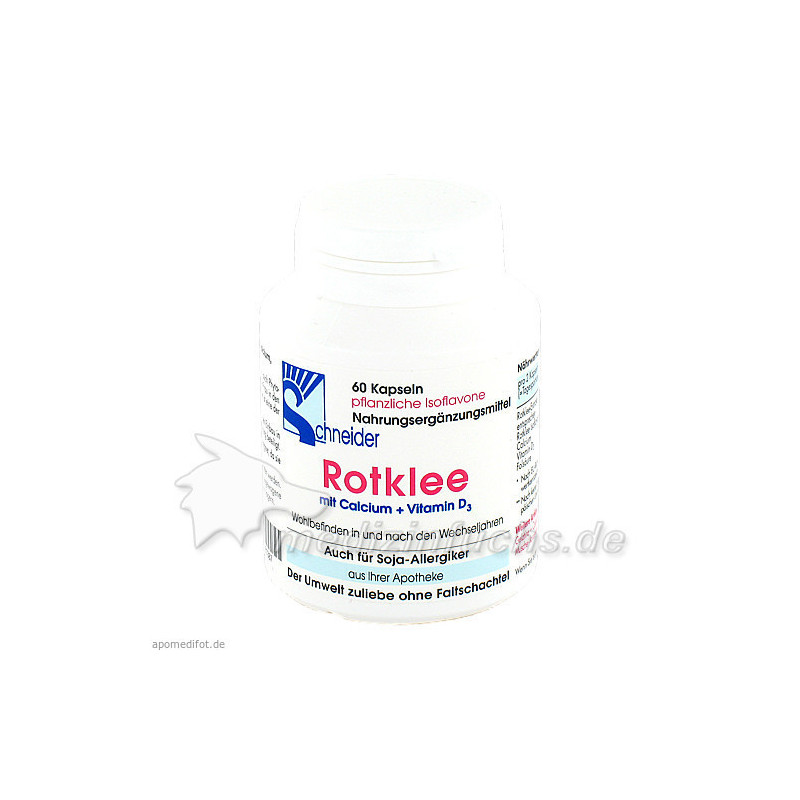 Rotklee Kapseln mit Ca. + D 3, 60 ST – PZN 4381387