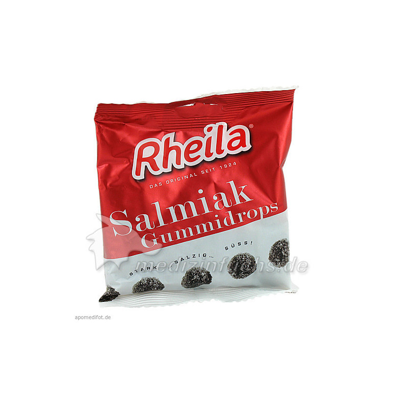 Rheila Salmiak Gummidrops mit Zucker, 90 G – PZN 2460757