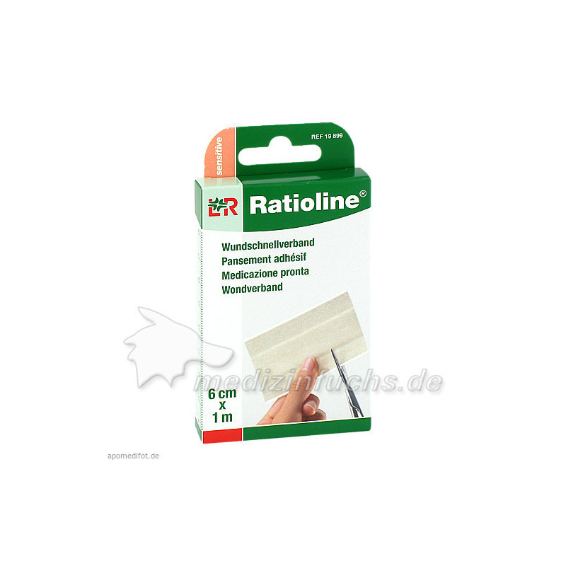Ratioline sensitive Wundschnellverband 6cmx1m, 1 ST – PZN 1805160