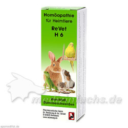 REVET H 6 Globuli f.Heimtiere, 10 G – PZN 3694799