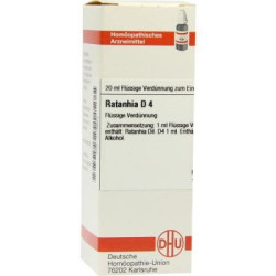 Ratanhia D 4 Dilution (20 ml) – PZN 7178623