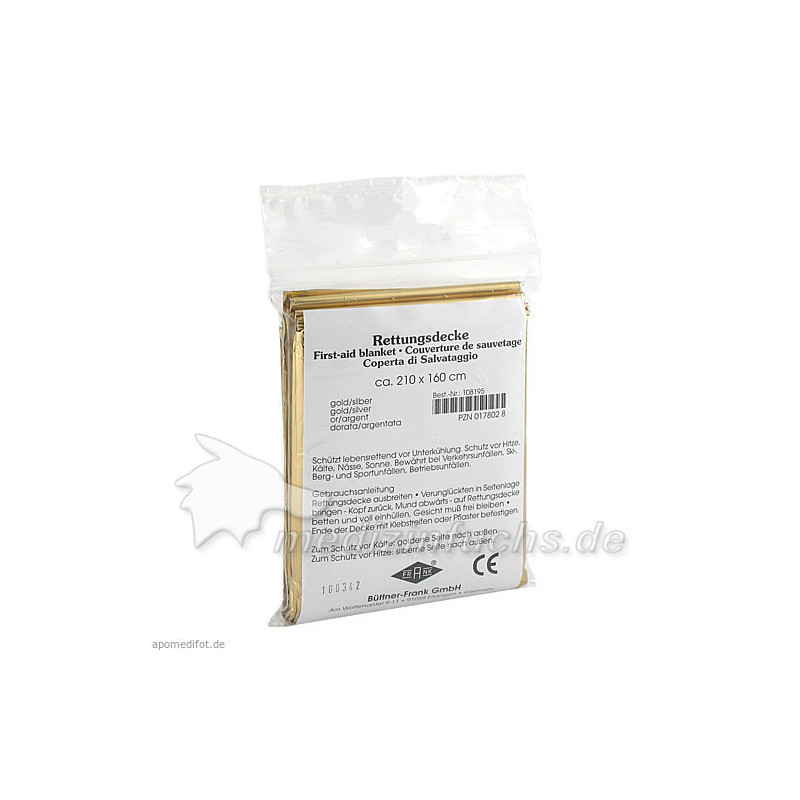 Rettungsdeckef KFZ 210x160, 1 ST – PZN 178028