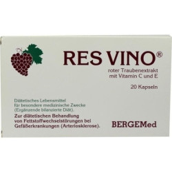 RES VINO Roter Trauben Extrakt Rotweintraubenextra, 20 ST – PZN 7022648
