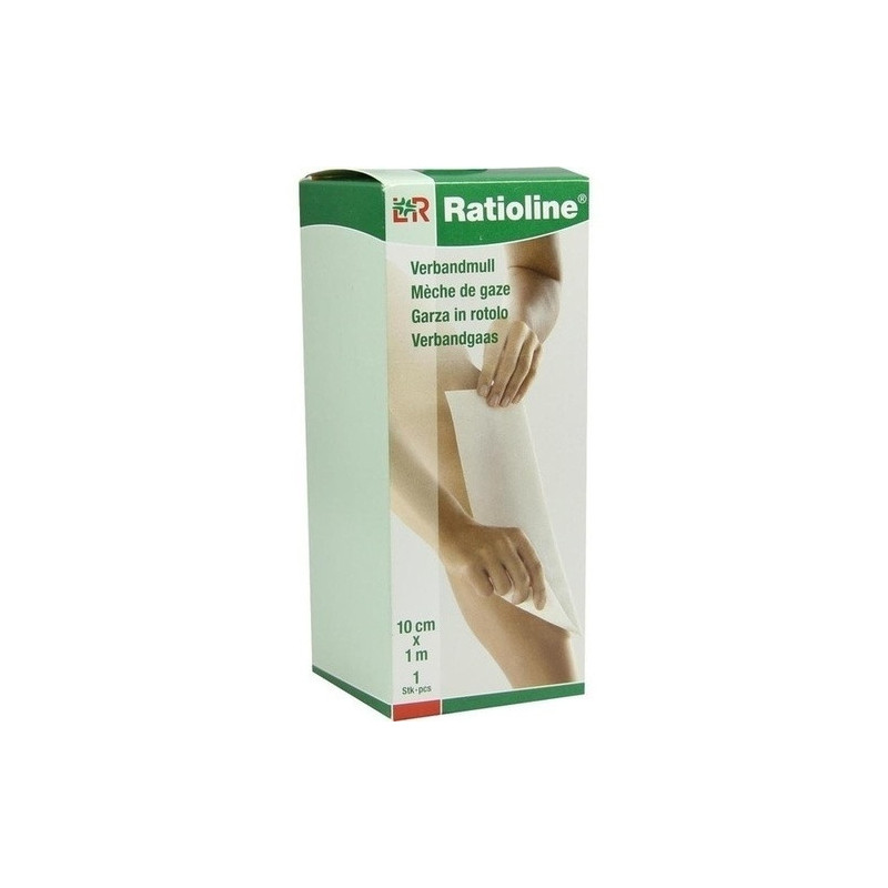 Ratioline acute Verbandmull gerollt 10cmx1m, 1 ST – PZN 1805036