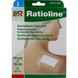 Ratioline aqua Duschpflaster Plus steril 10x15cm, 5 ST – PZN 9508214