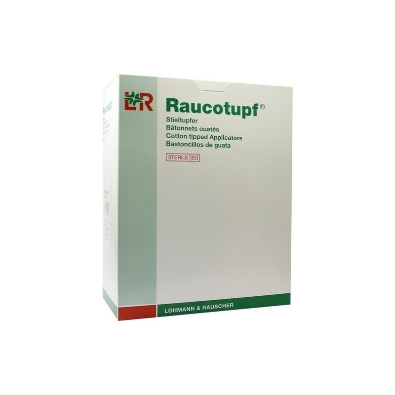 Raucotupf Stieltupfer 2 St steril klein Wattekopf, 100X2 ST – PZN 1369204