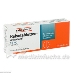 REISETABLETTEN-RATIOPHARM, 20 ST – PZN 7372118