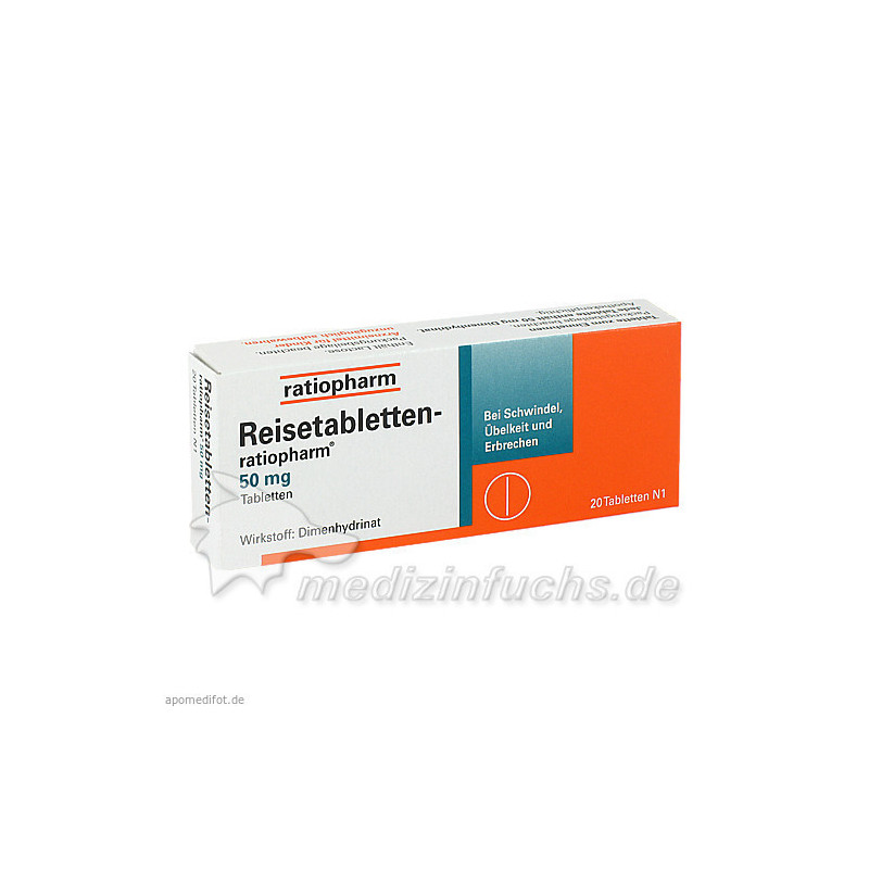 REISETABLETTEN-RATIOPHARM, 20 ST – PZN 7372118