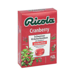 Ricola ohne Zucker  Box Cranberry Bonbons (50 g) – PZN 2922353