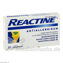 REACTINE Filmtabletten, 14 ST – PZN 2152234