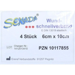 Senada Wundschnellverband 10x6cm, 4 ST – PZN 10117855