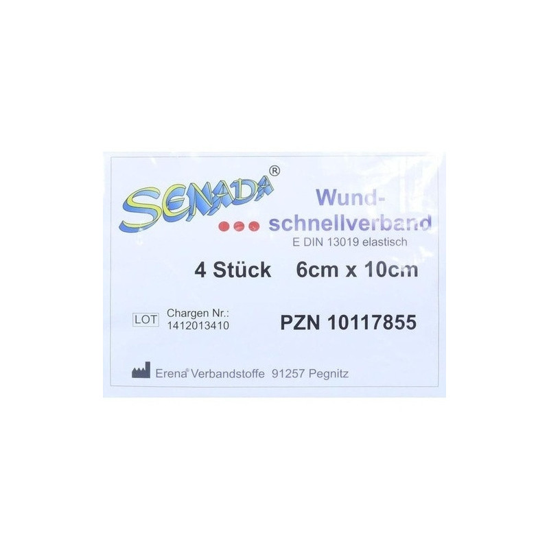 Senada Wundschnellverband 10x6cm, 4 ST – PZN 10117855