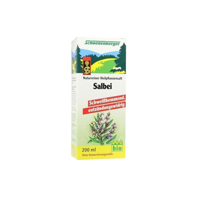 SALBEI SCHOENENBERGER HEILPFLANZENSÄFTE, 200 ML – PZN 700105