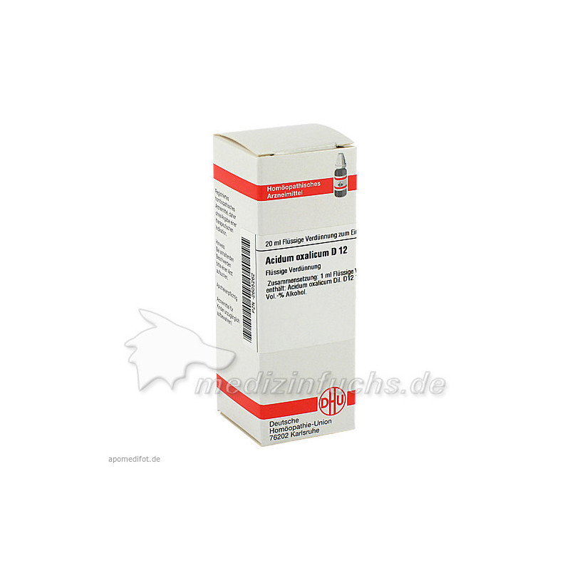ACIDUM OXALIC D12, 20 ML – PZN 2605262