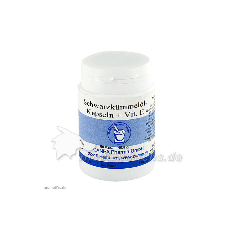 Schwarzkümmelöl-Kapseln + Vit E, 60 ST – PZN 746550