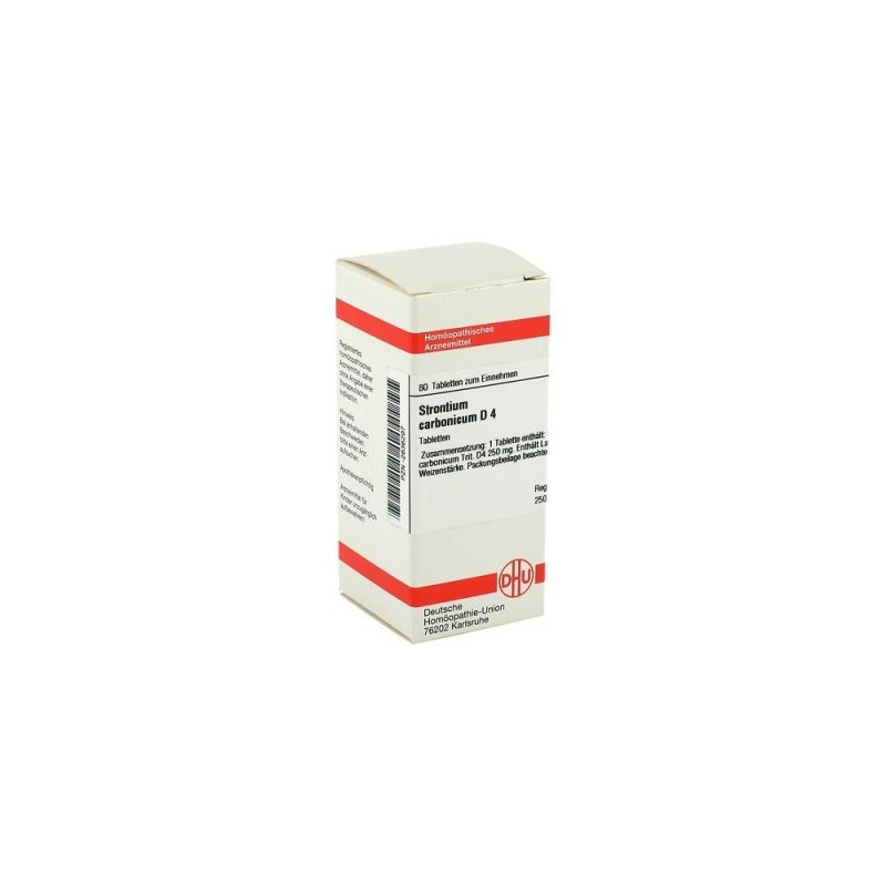 Strontium Carbonicum D 4 Tabletten (80 stk) – PZN 2636297