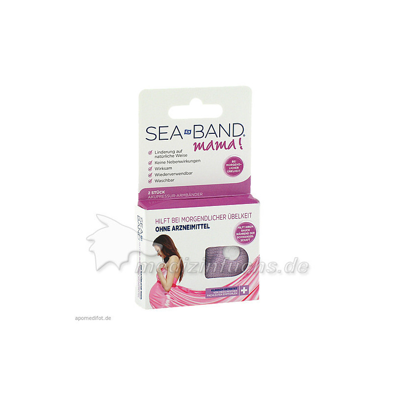 SEA-BAND mama Akupressurband f. Schwangere, 2 ST – PZN 723164