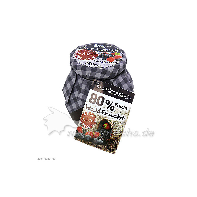 SUKRIN Fruchtaufstrich Waldfrucht 80%, 260 G – PZN 11123059