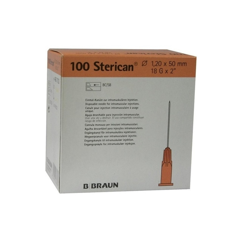 Sterican 18GX2 Kanülen 1.2X50mm, 100 ST – PZN 7463223