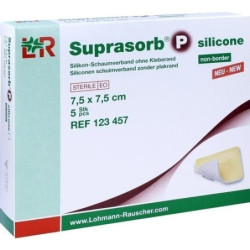 Suprasorb P silicone Schaumver7.5x7.5cm non border, 5 ST – PZN 724301