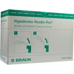 Sicherheitskanüle Hypod.Needle-Pro 0.45x12mm brau, 100 ST – PZN 9189246