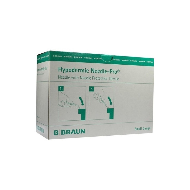 Sicherheitskanüle Hypod.Needle-Pro 0.45x12mm brau, 100 ST – PZN 9189246