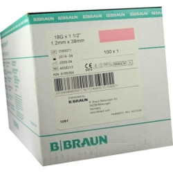 Sicherheitskanüle Hypod.Needle-Pro G18 1.20x40rosa, 100 ST – PZN 9189364