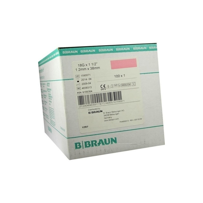 Sicherheitskanüle Hypod.Needle-Pro G18 1.20x40rosa, 100 ST – PZN 9189364