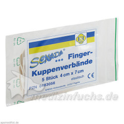 SENADA Fingerkuppenverbände 4x7cm, 5 ST – PZN 483056