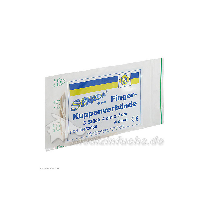 SENADA Fingerkuppenverbände 4x7cm, 5 ST – PZN 483056