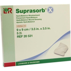 Suprasorb X HydroBalance Wundverand 9x9cm, 5 ST – PZN 3126807