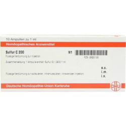 Sulfur C 200 Ampullen (10X1 ml) – PZN 2825199
