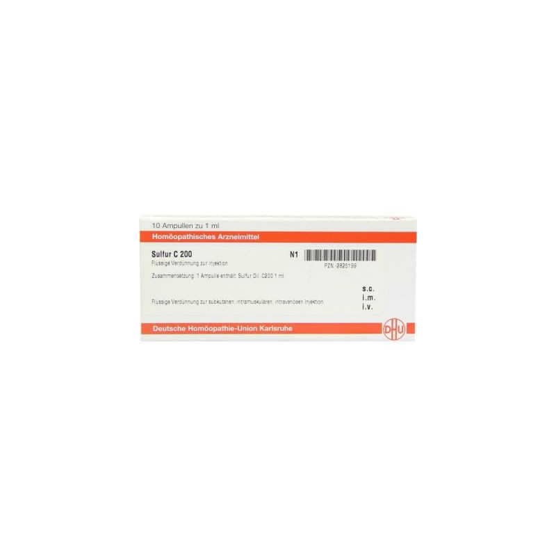 Sulfur C 200 Ampullen (10X1 ml) – PZN 2825199