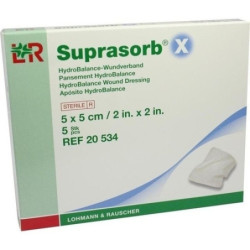 Suprasorb X HydroBalance Wundverand 5x5cm, 5 ST – PZN 3490803